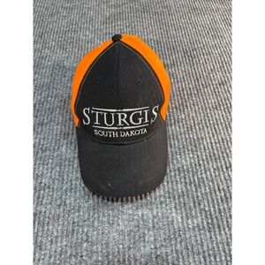 Sturgis South Dakota Baseball Cap RPG Souvenirs Black Orange Adjustable Hat